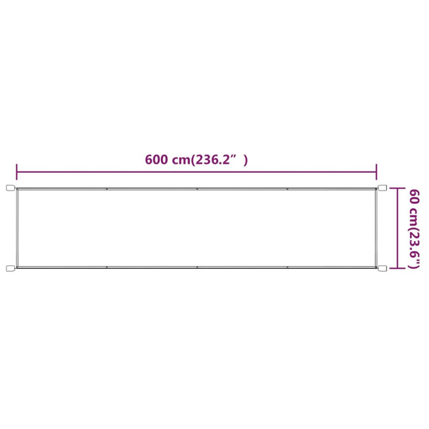 Okomita tenda plava 60 x 600 cm od tkanine Oxford 148447