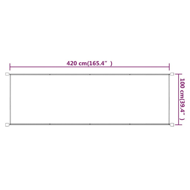 Okomita tenda plava 100 x 420 cm od tkanine Oxford 148453