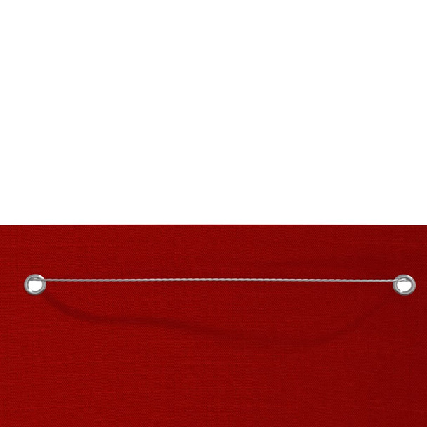 Balkonski zastor crveni 160 x 240 cm od tkanine Oxford 148547