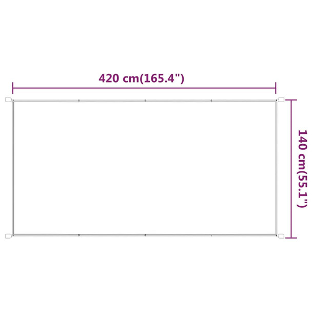 Okomita tenda bež 140 x 420 cm od tkanine Oxford 148264