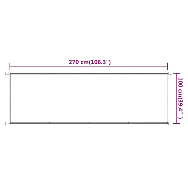 Okomita tenda plava 100 x 270 cm od tkanine Oxford 148451