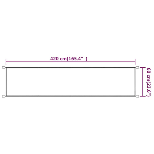 Okomita tenda plava 60 x 420 cm od tkanine Oxford 148446