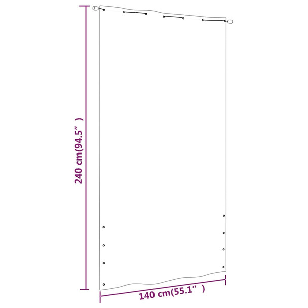 Balkonski zastor plavi 140 x 240 cm od tkanine Oxford 148536