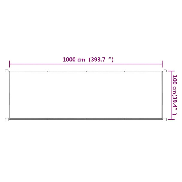 Okomita tenda smeđesiva 100 x 1000 cm od tkanine Oxford 148407