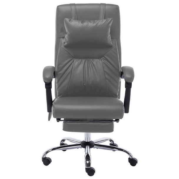 Masažna uredska stolica od umjetne kože antracit 20298
