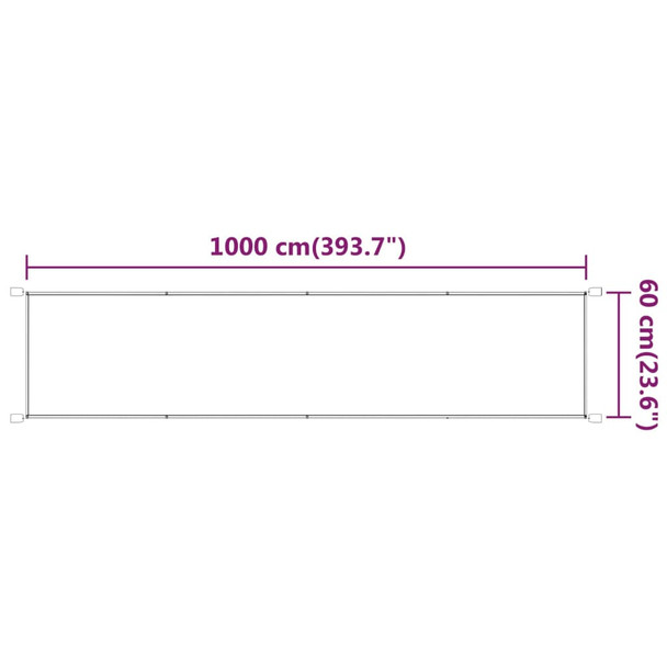 Okomita tenda svjetlozelena 60 x 1000 cm od tkanine Oxford 148302