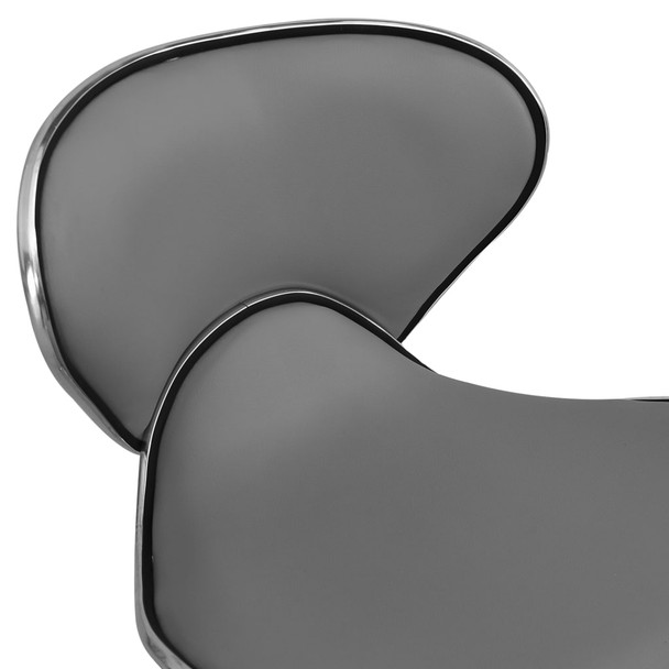Uredska stolica od umjetne kože siva 3088630