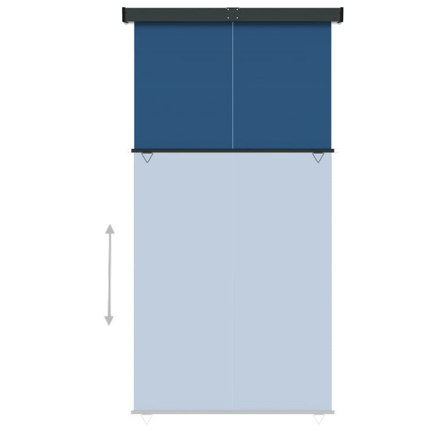 Balkonska bočna tenda 160 x 250 cm plava 317858