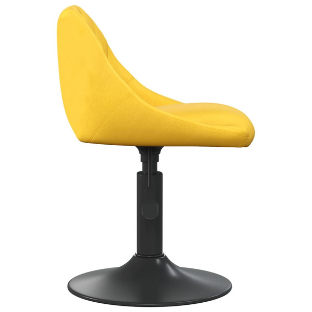 Blagovaonska stolica boja senfa baršunasta 3088820