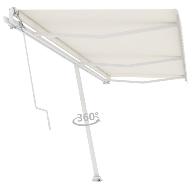 Samostojeća automatska tenda 600 x 350 cm krem 3069687