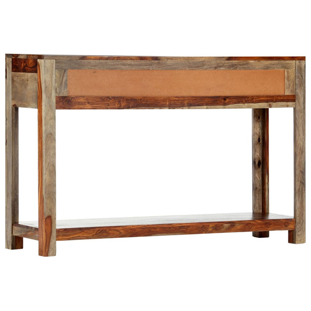 Konzolni stol s 3 ladice 120 x 30 x 75 cm masivno drvo šišama 247753