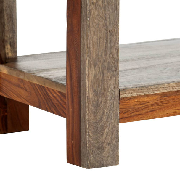 Konzolni stol s 3 ladice 120 x 30 x 75 cm masivno drvo šišama 247753