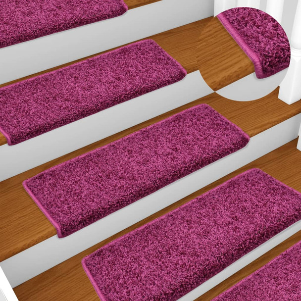 Otirači za stepenice 10 kom 65 x 25 cm ljubičasti 149825
