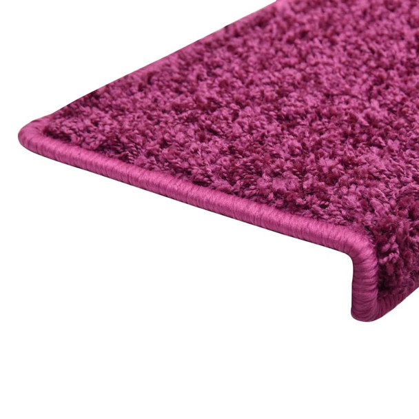 Otirači za stepenice 10 kom 65 x 25 cm ljubičasti 149825