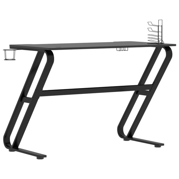 Igraći stol s nogama u obliku ZZ crni 110 x 60 x 75 cm 325412