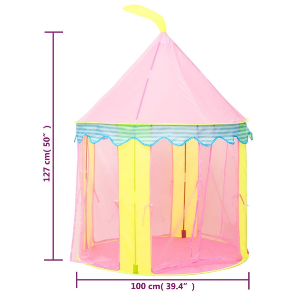 Dječji šator za igru ružičasti 100 x 100 x 127 cm 93680