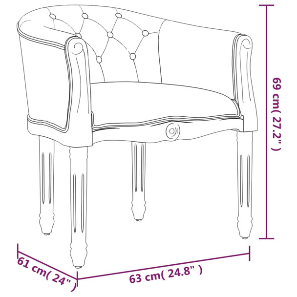 Blagovaonska stolica od tkanine 344501