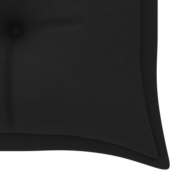 Klupa Batavia s crnim jastukom 150 cm od masivne tikovine 3100848