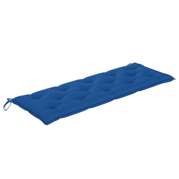 Klupa Batavia s plavim jastukom 150 cm od masivne tikovine 3100851