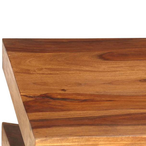 Stolić za kavu od masivnog drva šišama 90 x 60 x 30 cm 246255