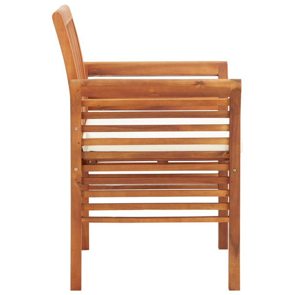 Vrtna blagovaonska stolica od bagremovog drva s jastukom 45964