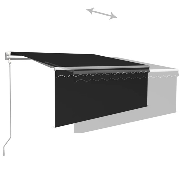 Automatska tenda na uvlačenje s roletom 3 x 2,5 m antracit 3069269