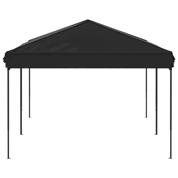Sklopivi šator za zabave 3 x 6 m crni 93539