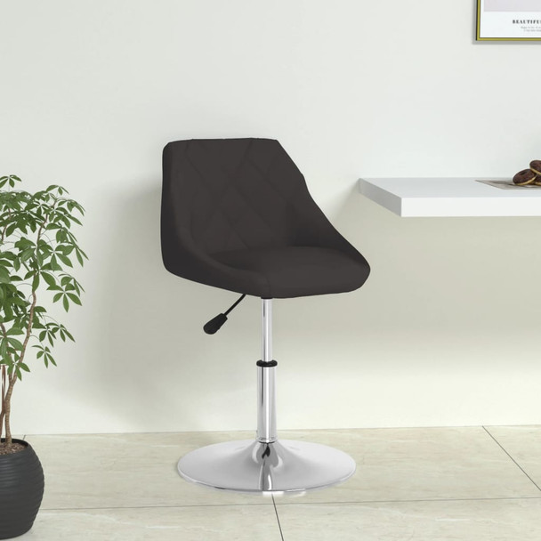 Blagovaonska stolica od umjetne kože crna 335150