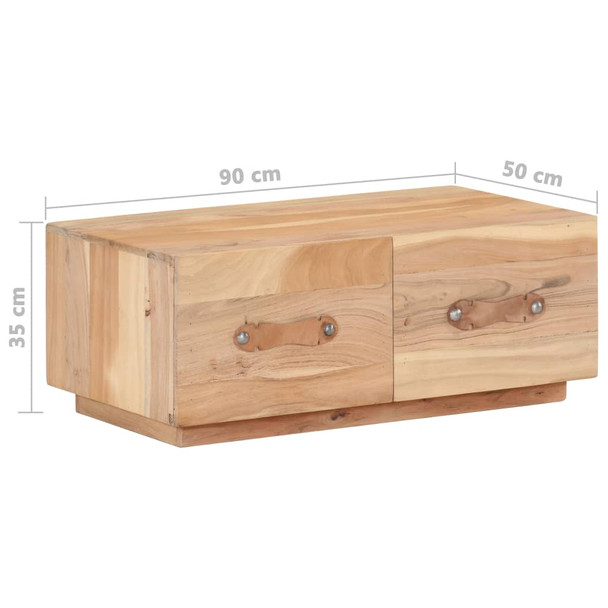 Stolić za kavu 90 x 50 x 35 cm od masivnog obnovljenog drva 287890