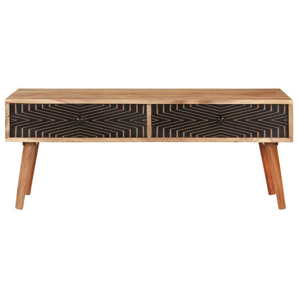 Stolić za kavu 100 x 50 x 39 cm od masivnog drva bagrema 322666