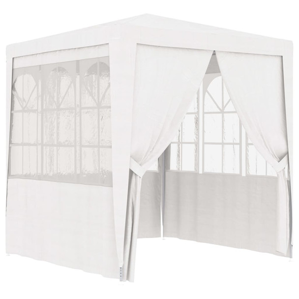 Profesionalni šator za zabave 2,5 x 2,5 m bijeli 90 g/m² 48518