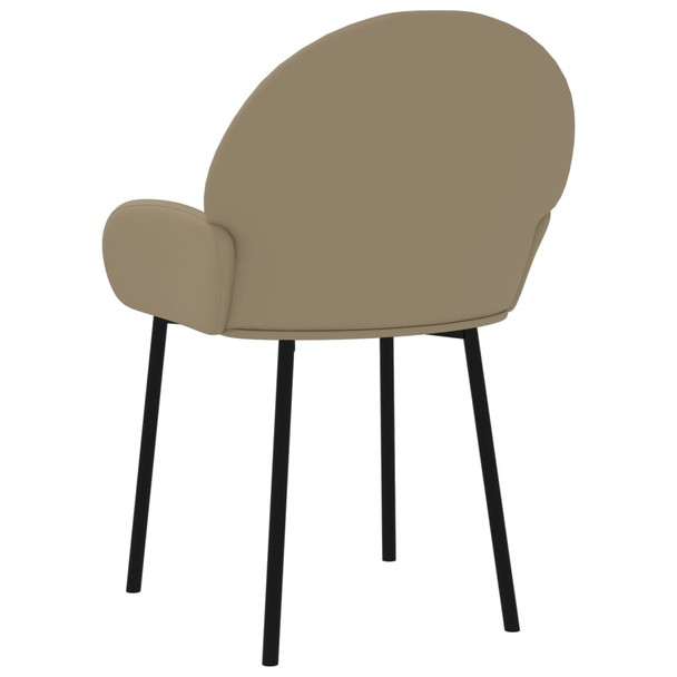 Blagovaonske stolice od umjetne kože 2 kom boja cappuccina 344760