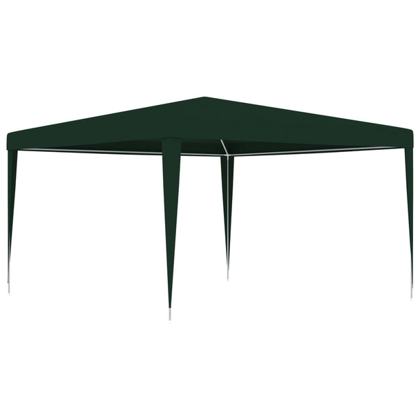 Profesionalni šator za zabave 4 x 4 m zeleni 90 g/m² 48513