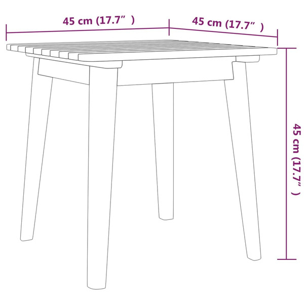 3-dijelni bistro set od masivnog bagremovog drva 316253