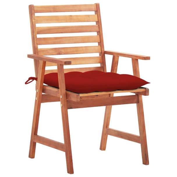 Vrtne blagovaonske stolice s jastucima 3 kom od bagremovog drva 3064368