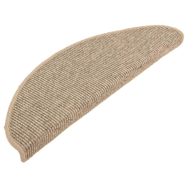 Samoljepljivi otirači za stepenice 15 kom tamnobež 65 x 25 cm 326902