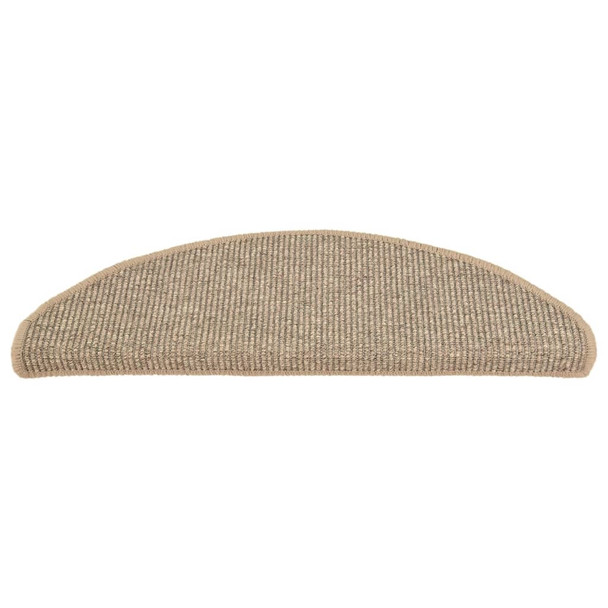 Samoljepljivi otirači za stepenice 15 kom tamnobež 65 x 25 cm 326902