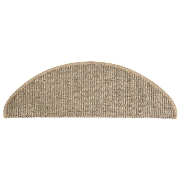 Samoljepljivi otirači za stepenice 15 kom tamnobež 65 x 25 cm 326902
