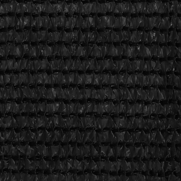 Balkonski zastor crni 120 x 300 cm HDPE 311036
