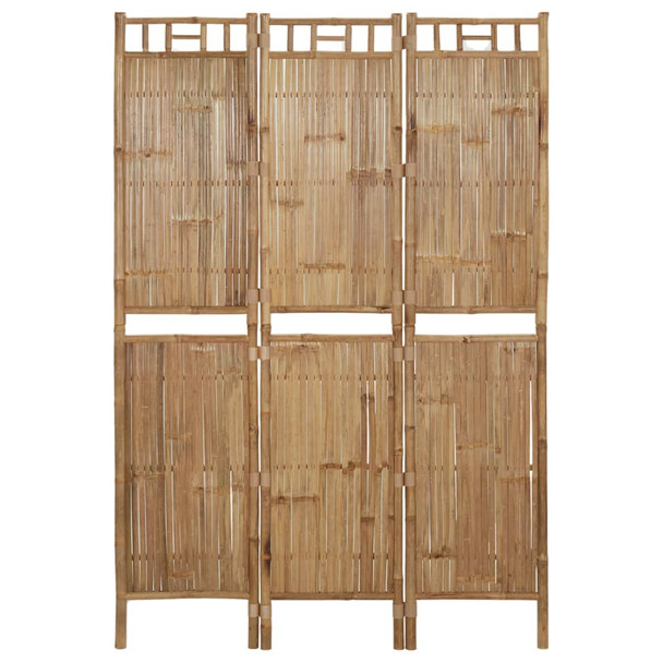 Sobna pregrada s 3 panela od bambusa 120 x 180 cm 341748