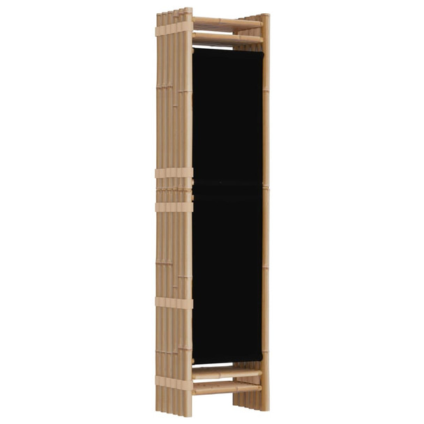 Sklopiva sobna pregrada s 6 panela 240 cm od bambusa i platna 350630
