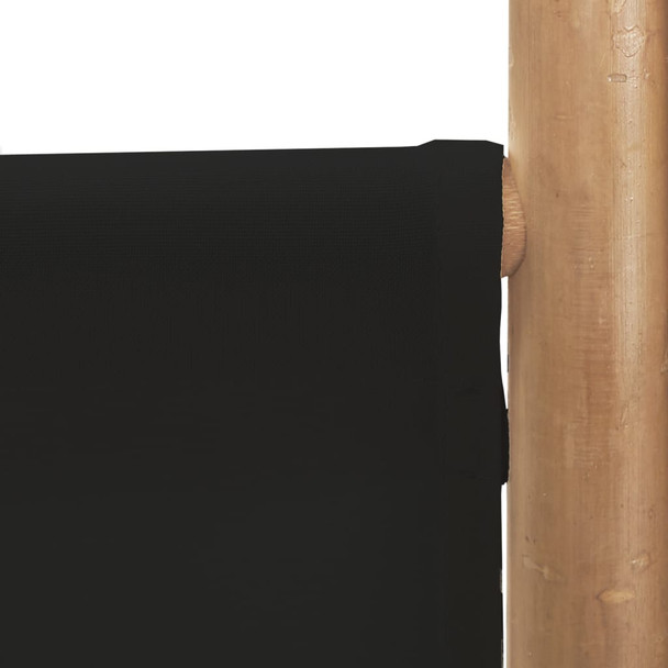 Sklopiva sobna pregrada s 6 panela 240 cm od bambusa i platna 350630
