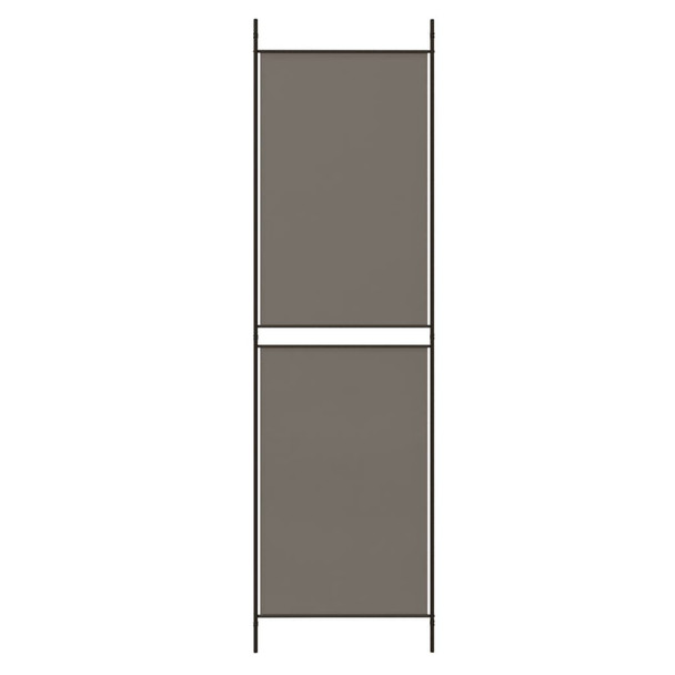 Sobna pregrada s 5 panela Antracit 250 x 200 cm od tkanine 350236