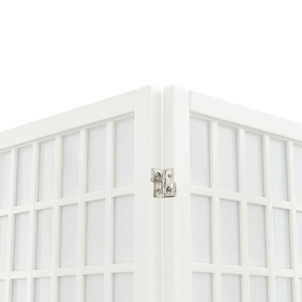 Sklopiva sobna pregrada 4 panela japanski stil 160x170cm bijela 352088