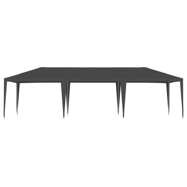 Profesionalni šator za zabave 4 x 9 m antracit 90 g/m² 48510