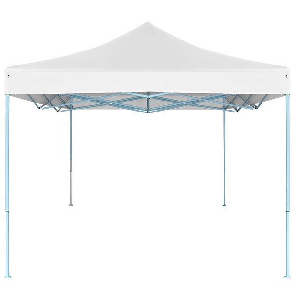 Profesionalni sklopivi šator za zabave 3 x 4 m čelični bijeli 48898