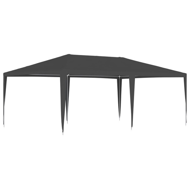 Profesionalni šator za zabave 4 x 6 m antracit 90 g/m² 48509