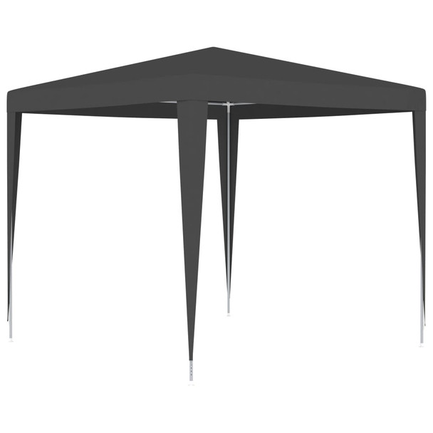 Profesionalni šator za zabave 2,5 x 2,5 m antracit 90 g/m² 48507