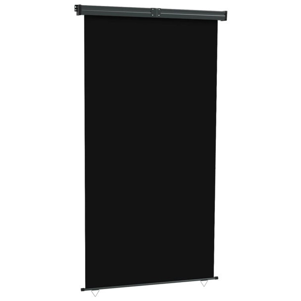 Balkonska bočna tenda 160 x 250 cm crna 317856