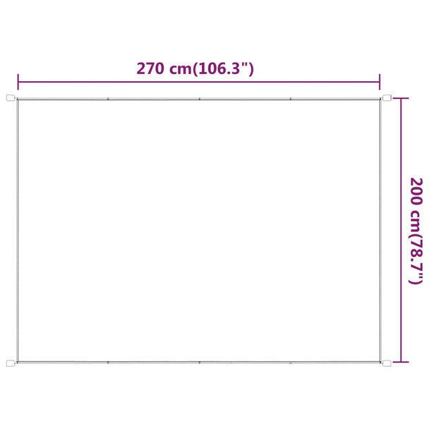 Okomita tenda bijela 200 x 270 cm od tkanine Oxford 148178